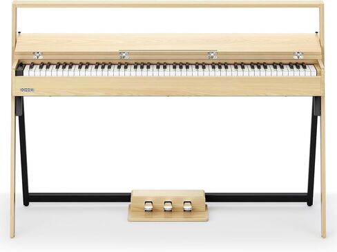 Donner Oura R300 88 لوحة مفاتيح مفاتيح مرجحة للبيانو المتقدم والمنزل الرقمي مع 88 مفتاح مفتاح Hammer Standard Keyborad ، Bluetooth ، Off Off ، 2*15W ، نصف المسار ، 256 Polyphony ، Walnut Wood Color in Kuwait