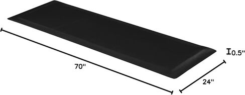 70"x24"x3/4" Thick Medical Bedside Fall Safety Protection Floor Mat for Elderly Senior Handicap,Reducing Injury Risk and Impact, Prevent Bed Falling, Anti Fatigue, Non-Slip Beveled Edge in Kuwait