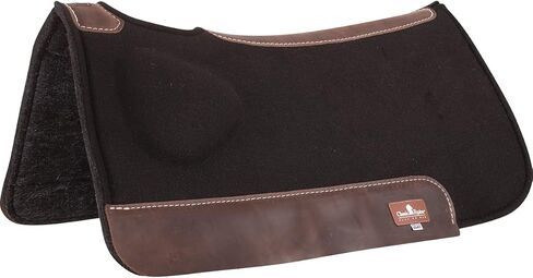 Classic Equine BioFit Correction Saddle Pad with Felt Bottom, 7/8-inch Thick, Black, 31-inch x 32-inch in Saudi Arabia