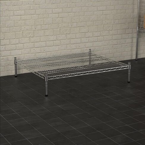 30 "× 36" NSF Chrome الأسلاك الثابتة رف تخزين Dunnage مع 8 بوصات ، مثالية للمطبخ التجاري ، المنزل ، المرآب ، المستودع ، الملاجئ in Kuwait
