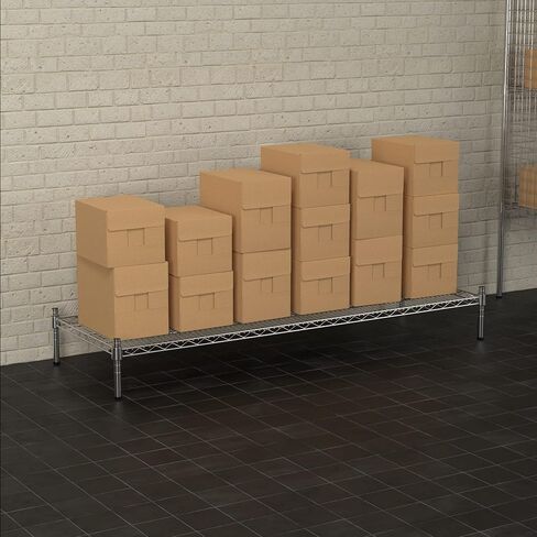 30 "× 36" NSF Chrome الأسلاك الثابتة رف تخزين Dunnage مع 8 بوصات ، مثالية للمطبخ التجاري ، المنزل ، المرآب ، المستودع ، الملاجئ in Kuwait