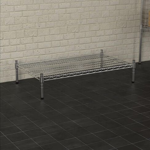 30 "× 36" NSF Chrome الأسلاك الثابتة رف تخزين Dunnage مع 8 بوصات ، مثالية للمطبخ التجاري ، المنزل ، المرآب ، المستودع ، الملاجئ in Kuwait