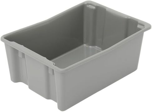 Orbis Grey Stack-n-Nest Plastic Solid Food Lug - 26"L x 18 1/2"W x 10 1/2"D in Saudi Arabia