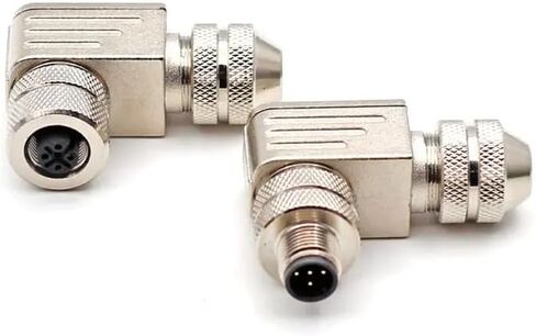M12 Metal Assembled Aviation Plug Waterproof 8 Pin Connector Right Angle Elbow IP67 PG9 6-8mm Connectors in Kuwait