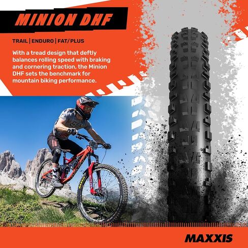 MAXXIS Minion DHF - 2 Pack - 24", 26", 27.5", 29" - Mountain Bike Tire, Tubeless | Gold Standard of Gravity Focused MTB Tread in Saudi Arabia