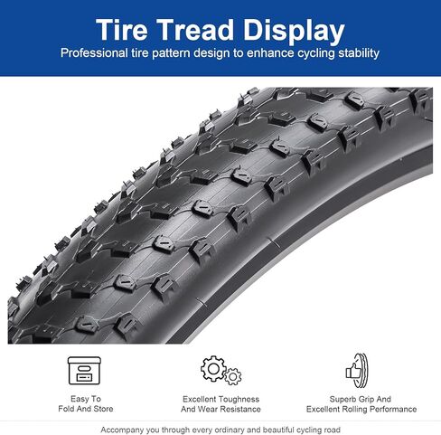 27.5x2.40 (60-584) Bike Tire 27.5 inch Bicycle tire Suitable for 27.5X2.4 27.5 x 2.40 Off Road/Mountain Folding Replacement Bike Tire (Single) in Kuwait