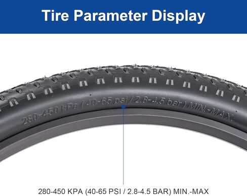 27.5x2.40 (60-584) Bike Tire 27.5 inch Bicycle tire Suitable for 27.5X2.4 27.5 x 2.40 Off Road/Mountain Folding Replacement Bike Tire (Single) in Kuwait