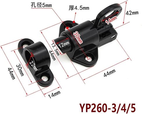 نافذة مزلاج الباب الترباس للمنزل الحمام شرفة الملابس غرفة تخزين صندوق تخزين DIY YP260 H 1PCS (260-3 1PCS) in Saudi Arabia