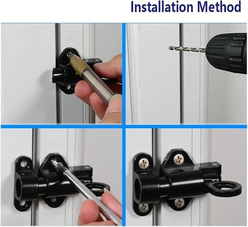 نافذة مزلاج الباب الترباس للمنزل الحمام شرفة الملابس غرفة تخزين صندوق تخزين DIY YP260 H 1PCS (260-3 1PCS) in Saudi Arabia