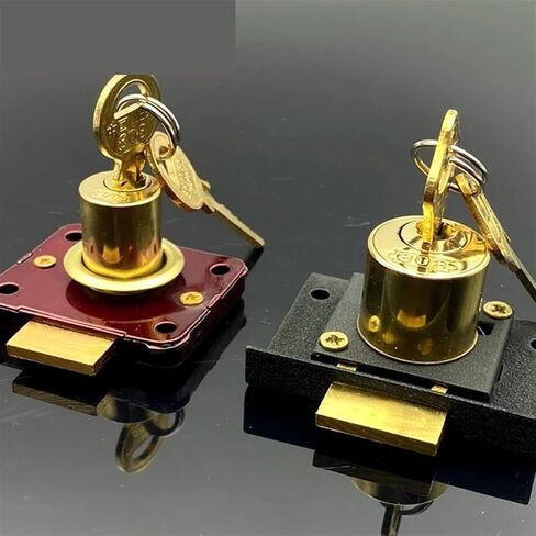 Drawer Lock 22mm 16mm for Home Cabinet Cupboard Wardrobe Door Furniture Hadrware MX08 G1 1Pcs(16mm Red) in Saudi Arabia