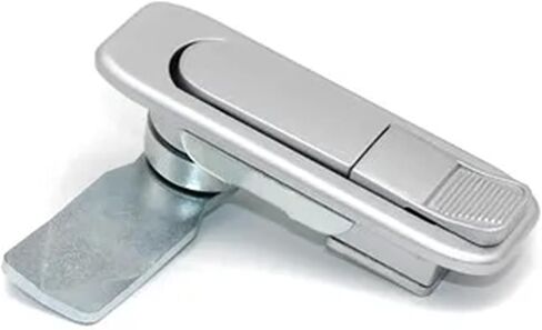 Switch Electric Control Box, Cabinet Door, Plane Lock, Tool Box, Equipment Cabinet Door, Handle Lock 1Pcs(Silver Without Key) in Saudi Arabia