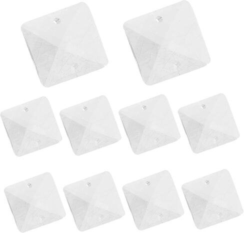 40pcs معلقات الثريا البلورية استبدال قطع الغيار معلقة بلورات ديكور المنزل الزفاف وزخارف الستار الحلي الأنيقة حبة حبة in Kuwait
