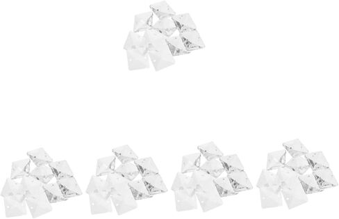 NUOBESTY 10pcs Chandelier Pendant Drops Crystal Christmas Ornaments Safe Light Material Wedding Hanging Prisms Home Decor Beads in Saudi Arabia