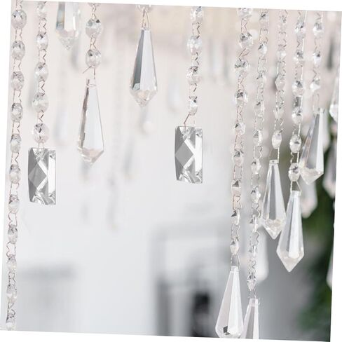 10pcs خرزات Crystal Light Beads قلادة الثريا للديكور الخريف ديكور الخيال ديكور عيد الميلاد الحلي DIY حبات الحرف in Kuwait