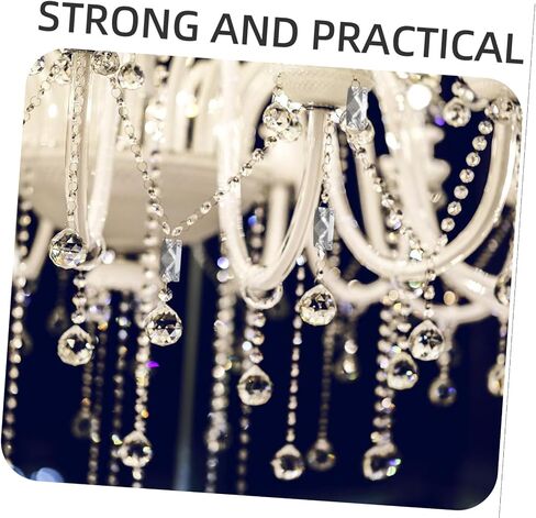 NUOBESTY 10pcs Chandelier Pendant Drops Crystal Christmas Ornaments Safe Light Material Wedding Hanging Prisms Home Decor Beads in Saudi Arabia
