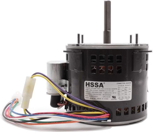 Captive Aire Direct Direct Direct Direct Fan محرك - 3/4 HP 115/1/60 و 230/1/60 ، 1625 دورة في الدقيقة ، مع مكثف ، العروات الجانبية ، والعمود المسطح المزدوج ، يستخدم على DU85L/DU85H/DR85L/DR85H in Kuwait