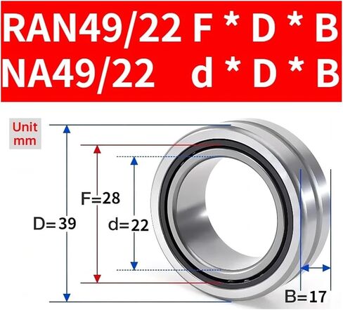 1PCS with Inner Ring Solid Ring Needle Roller Bearing NA4900 4901 4902 4903 4904 4905 4906 4907 4908 4909 4910(NA49-22) in Kuwait