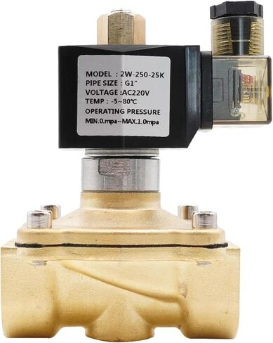 Brass normally open solenoid valve G3/8" to G2" NBR EPDM VITON seal AC220V DC12V 24V IP65 high temperature resistant water valve(AC 24V-VITON) in Saudi Arabia