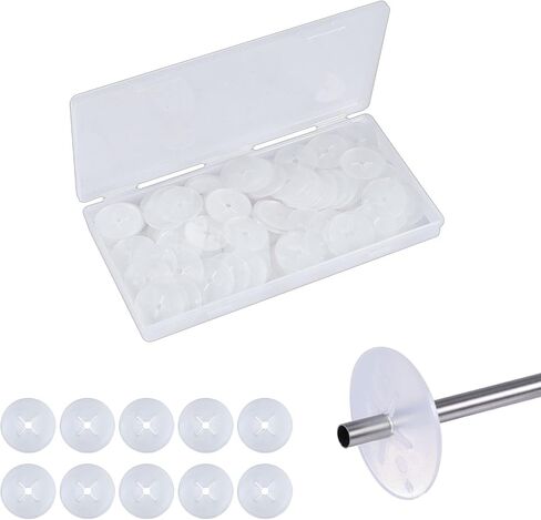 200pcs Peg Hook Stoppers, 1 Inch Inventory Control Clips Display Hook Blockers Plastic Pegboard Peg Locks Disc for Keeping Merchandise on Retail Hooks on Peg Board & Slat Wall Panels in Saudi Arabia