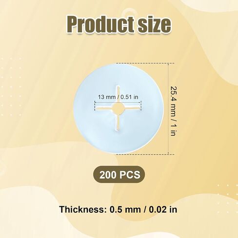 200pcs Peg Hook Stoppers, 1 Inch Inventory Control Clips Display Hook Blockers Plastic Pegboard Peg Locks Disc for Keeping Merchandise on Retail Hooks on Peg Board & Slat Wall Panels in Saudi Arabia