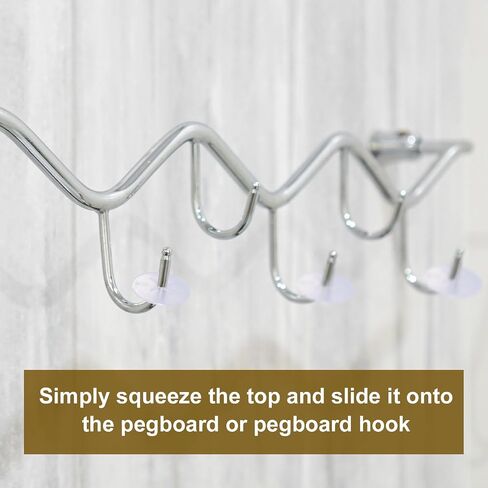 200pcs Peg Hook Stoppers, 1 Inch Inventory Control Clips Display Hook Blockers Plastic Pegboard Peg Locks Disc for Keeping Merchandise on Retail Hooks on Peg Board & Slat Wall Panels in Saudi Arabia