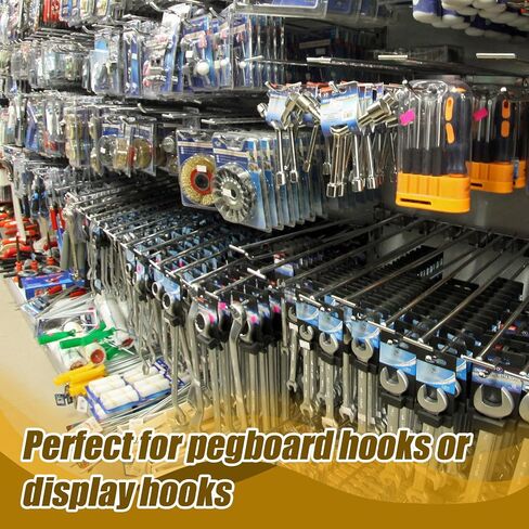 200pcs Peg Hook Stoppers, 1 Inch Inventory Control Clips Display Hook Blockers Plastic Pegboard Peg Locks Disc for Keeping Merchandise on Retail Hooks on Peg Board & Slat Wall Panels in Saudi Arabia