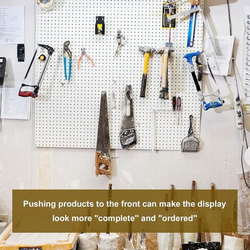 200pcs Peg Hook Stoppers, 1 Inch Inventory Control Clips Display Hook Blockers Plastic Pegboard Peg Locks Disc for Keeping Merchandise on Retail Hooks on Peg Board & Slat Wall Panels in Saudi Arabia