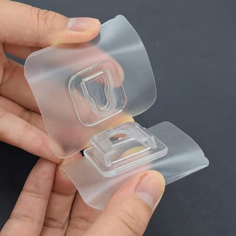 40pcs خطافات ملصقات مزدوجة الجوانب من الجوانب اللاصقة للتعليق ، والسنانير اللاصقة لمكتب المطبخ الحمام المعلقة (20Set) in Saudi Arabia