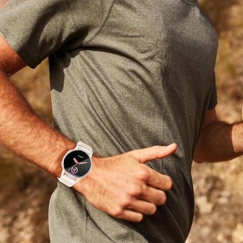 خطاف وخط حلقة نايلون ساعة التوافق مع Garmin Vivoactive 5/6/3،20mm Lightweiht Sport Sport Respress Trap for Garmin Forerunner 165/55/245/Venu Sq 2 Women Men in Kuwait