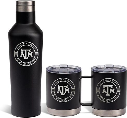 The Memory Company | Licensed NCAA Team Logo AM/PM Set 12/12/17oz (Coffee Cup in Saudi Arabia