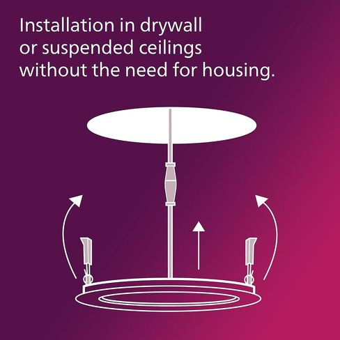 LED Philips 60W Slim 6 بوصة Canless Downlight 12 عبوة قابلة للاختيار الأبيض القابل للاختيار 1000 Lumen (12.5W = 60W) DIMMABLE لا يوجد سكن مطلوب in Kuwait