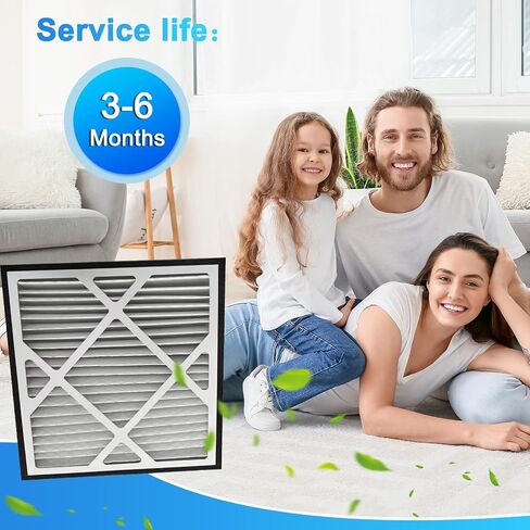 2PACK 14X14X3 MERV13 AIR FILTER PLEETED HOUSE RETURS RETURS PILTERS ALPTEMENTS تتوافق تمامًا مع مرشح Grille Return House Series 14x14x3 in Kuwait