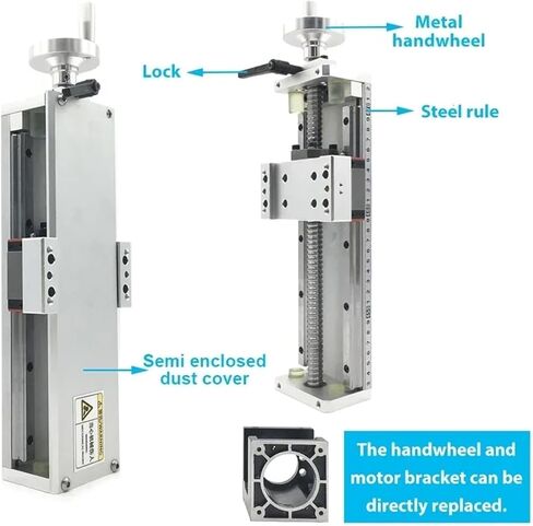 120 ملم عريض شبه مغلق غبار المقامرة المسمار الكرة المسمار مرحلة المرحلة مرحلة مرحلة مرحلة مرحلة مرفقة العجلة xy- z روبوت المحور (headwheel+cover) in Kuwait