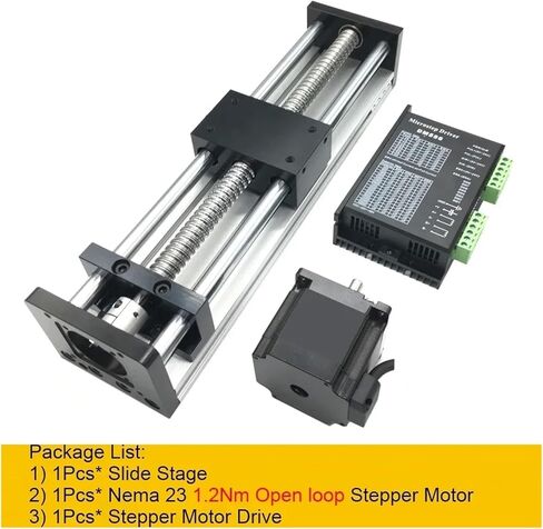 X-Y-Z Axis Linear Rail Guide Stage 50mm Ballscrew SFU1204 1605 1610 (300mm SFU1204) in Kuwait