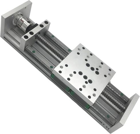 100mm Width Double Linear Guide Sliding Table SFU1605/1610 BallScrew 50-1200mm Linear Actuator XYZAxis 4PCS HGR15(80 Servo Bracket,SFU1605-1200) in Kuwait