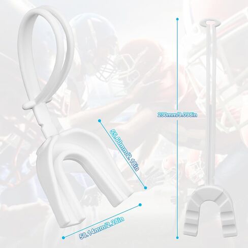 ARGOMAX Mouth Guard Sports, Hockey, Lacrosse, Baseball, Wrestling Moutguard, Gel Max Heavy Duty Protection & Custom Fit, Football Mouth Guard with Strap, Adult & Youth Mouthguard, Blue. in Saudi Arabia