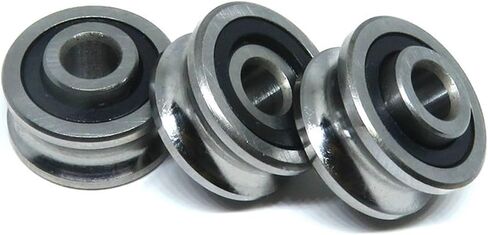 1Pcs 5x17x8 SG15 Double U Groove Ball Bearings 5 * 17 * 8 CO2 Laser Engraving Cutting Machine Guide Bearing in Saudi Arabia