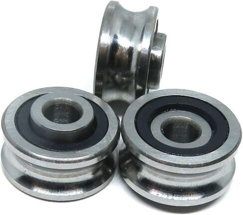 1Pcs 5x17x8 SG15 Double U Groove Ball Bearings 5 * 17 * 8 CO2 Laser Engraving Cutting Machine Guide Bearing in Saudi Arabia