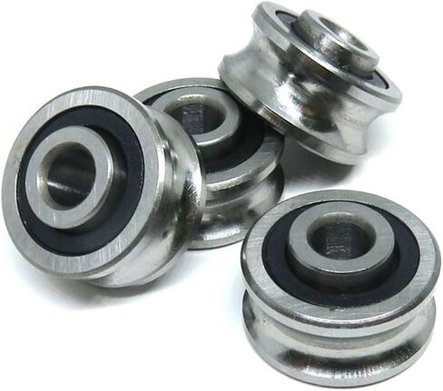 1Pcs 5x17x8 SG15 Double U Groove Ball Bearings 5 * 17 * 8 CO2 Laser Engraving Cutting Machine Guide Bearing in Saudi Arabia