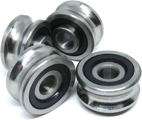 1Pcs 5x17x8 SG15 Double U Groove Ball Bearings 5 * 17 * 8 CO2 Laser Engraving Cutting Machine Guide Bearing in Saudi Arabia