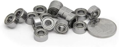 10pcs mini miniature تحمل MR52 MR62 MR63 MR74 MR83 MR84 85 MR93 MR95 MR104 MR105 MR115 MR126 MR128 MR148 ZZ (MR106 6X10X3) in Saudi Arabia