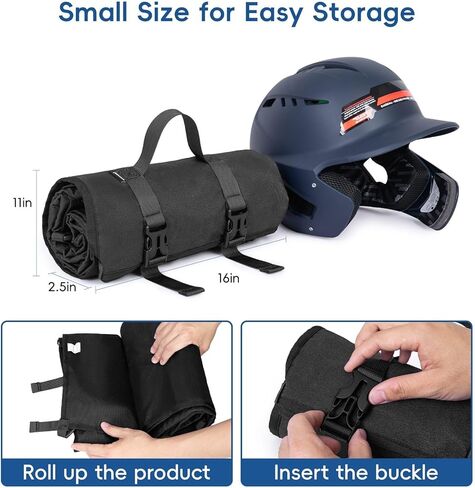 15-Bat Baseball/Softball Dugout Organizer - 900D Military-Grade Fabric & Reinforced Hooks, Holds Bats/Gloves on Fence in Kuwait