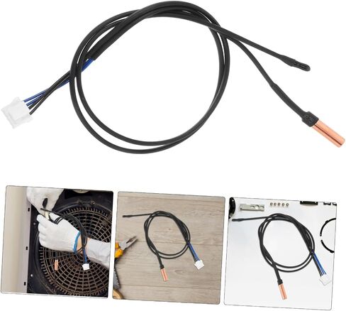 Homoyoyo Essential Ac Temperature Sensor Thermistor Probe for Air Conditioning Repair Accurate for Indoor Monitoring Replacement Part for Thermostat in Saudi Arabia