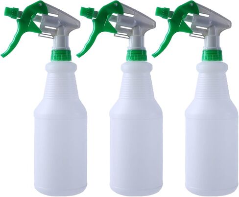 Spray Bottles for Cleaning, 3 Pack,25 Oz Plastic Adjustable Nozzle Empty Heavy Duty Spray Bottle,Leak Proof Refillable Cleaning Spray Bottle for Plants Industrial Hair Cleaning Solutions in Kuwait