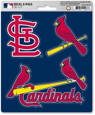 FANMATS 39359 St. Louis Cardinals Decal 3-pk in Saudi Arabia