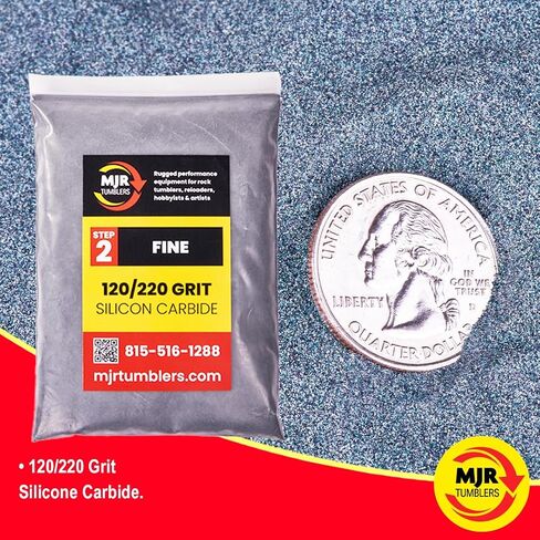 3 رطل من MJR Tumblers Premium 60/90 Carbide Carbide Rock Plishing Grit للخطوة/المرحلة 1 ، MJR Tumblers هي شركة مملوكة للمعاقين ومحاربين مخضرمين تقع بفخر في الولايات المتحدة الأمريكية in Kuwait