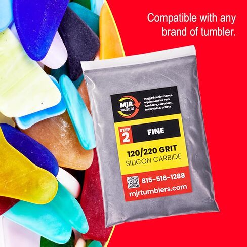 3 رطل من MJR Tumblers Premium 60/90 Carbide Carbide Rock Plishing Grit للخطوة/المرحلة 1 ، MJR Tumblers هي شركة مملوكة للمعاقين ومحاربين مخضرمين تقع بفخر في الولايات المتحدة الأمريكية in Kuwait