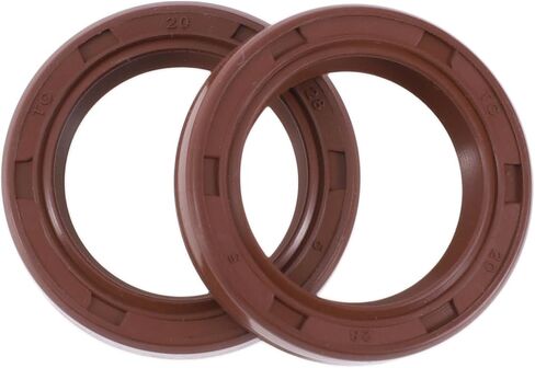 ختم الزيت العالمي TC ختم الختم ختم عمود دوار 20 × 28x5mm الضغط العالي FKM Rubber Brown 2 PCS in Kuwait