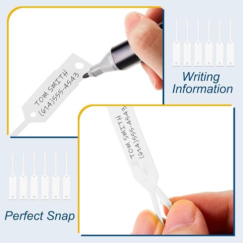 Lewtemi 1500 Pitch Self Lock Lock Arrow ID TAGS CAR PARSS TAGS KEY RING إصلاح ملصقات لمستلزمات متجر السيارات (4 1/2 '' x 3/4 "، ألوان مختلطة) in Saudi Arabia