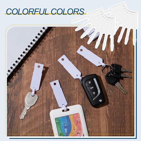 Lewtemi 1500 Pitch Self Lock Lock Arrow ID TAGS CAR PARSS TAGS KEY RING إصلاح ملصقات لمستلزمات متجر السيارات (4 1/2 '' x 3/4 "، ألوان مختلطة) in Saudi Arabia